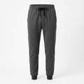 AI concept of charcoal tapered joggers, front view